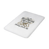 Electrician Dad Nothing Shocks Me Vintage Shirt De バスマット (アングル)