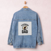 Electrician Dad Vintage Engraving Vector Shirt Des デニムジャケット (ハンガー)