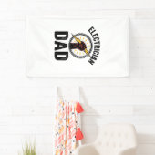 Electrician Dad Vintage Engraving Vector Shirt Des 横断幕 (インサイチュ)