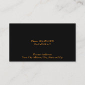 Electrician Electric Company Business Card 名刺 (裏面)