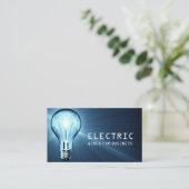 Electrician, Electric, Construction Business Card 名刺 (スタンド正面)