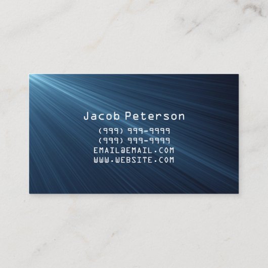 Electrician, Electric, Construction Business Card 名刺 (裏面)
