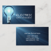 Electrician, Electric, Construction Business Card 名刺 (正面/裏面)