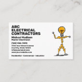Electrician | Electrical Contractor 名刺 (正面)