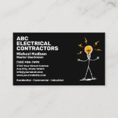 Electrician | Electrical Contractor 名刺 (正面)