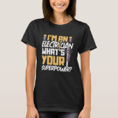 Electrician Electrical Engineer Lineman Electrical Tシャツ (正面)