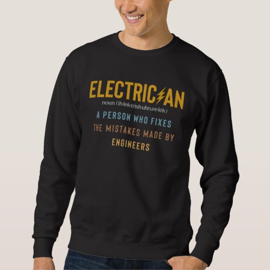 Electrician   Electrician Definition スウェットシャツ (正面)