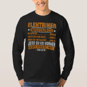 Electrician Electricity electrician Lighting techn Tシャツ (正面)