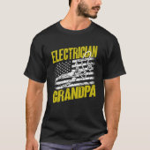 Electrician Grandpa Electrical Engineer Electricia Tシャツ (正面)