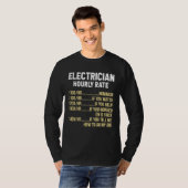 Electrician Hourly Rate Electrical Engineer Linema Tシャツ (正面フル)