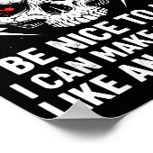 Electrician Humor Be Nice To Me Funny Electrician  ポスター (角)