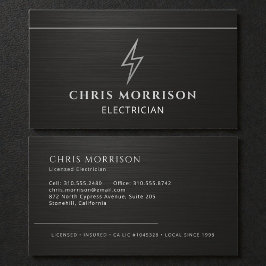 Electrician Industrial Metallic Contractor 名刺