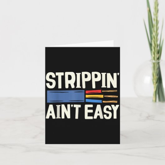 Electrician N Ain't Easy Dad Grandpa Papa Fathers  カード (正面)