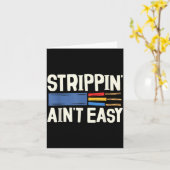 Electrician N Ain't Easy Dad Grandpa Papa Fathers  カード (黄色い花)