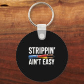 Electrician N Ain't Easy Funny Dad Fathers Day  キーホルダー (正面)