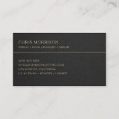 Electrician Professional 名刺 (裏面)