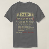Electrician see also Wizard Magician  Tシャツ (デザイン正面)