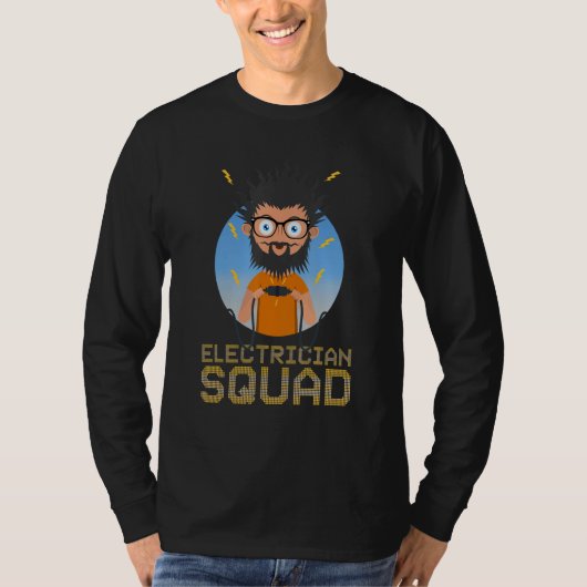 Electrician Squad Electronic Engineer Circuits Tシャツ (正面)