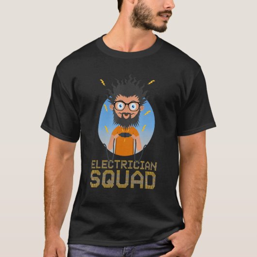 Electrician Squad Electronic Engineer Circuits Tシャツ (正面)