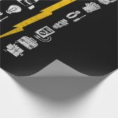 Electrician US Flag Tools for Electricians ラッピングペーパー (角)