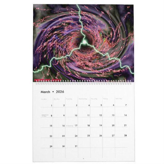 Electricity カレンダー (3月 2026)