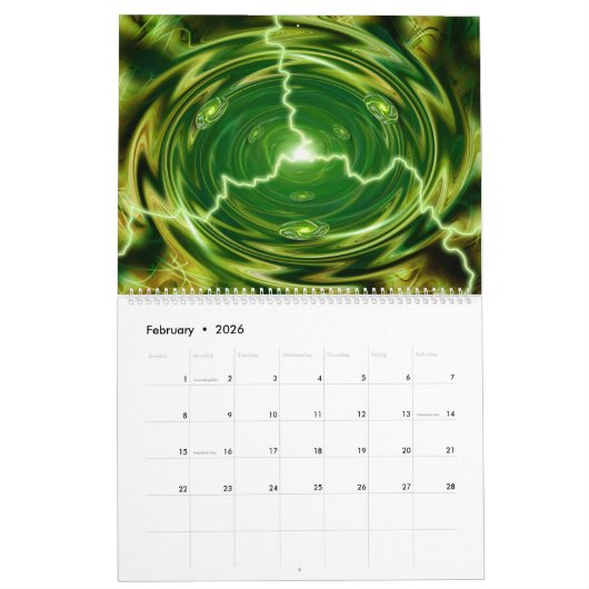 Electricity カレンダー (2月 2026)