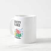 Electricity Explained Funny Cat Physics Humor Scie コーヒーマグカップ (正面左)