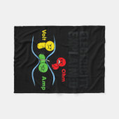 Electricity Explained Funny Geeky Physics Humor Sc フリースブランケット (正面(横))