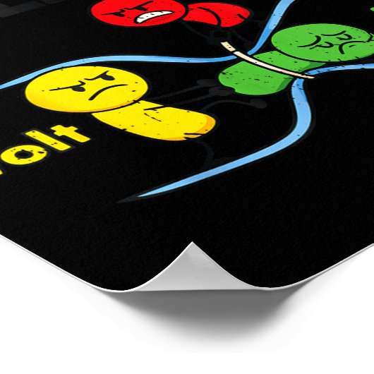 Electricity Explained Funny Geeky Physics Humor Sc ポスター (角)