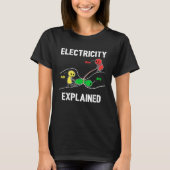 Electricity Explained Ohm Volt Ampere  Electrician Tシャツ (正面)
