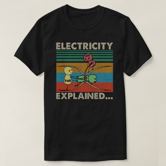 Electricity explained.... tシャツ (デザイン正面)