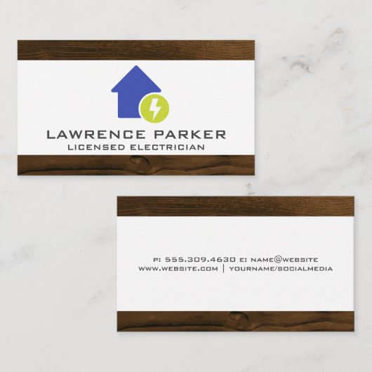 Electricity Homeロゴアイコン 名刺 (正面/裏面)