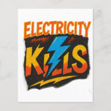Electricity Kills Bold Graffiti Design