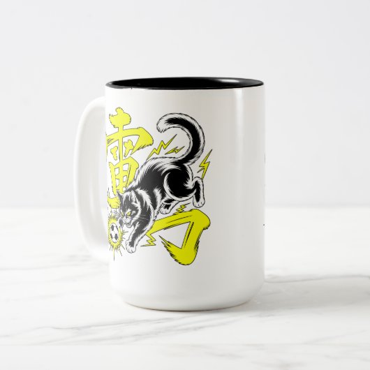 Electrifying Thunder Cat Soccer Mug ツートーンマグカップ (正面左)