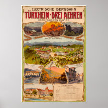 Electrische Bergbahn Turkheim-Drei Aehrenポスター