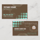 Electro グランジ Dubstep DJ名刺 名刺 (正面/裏面)