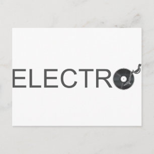 Electro – ミュージックターンテーブルレコードDJクラブ ポストカード