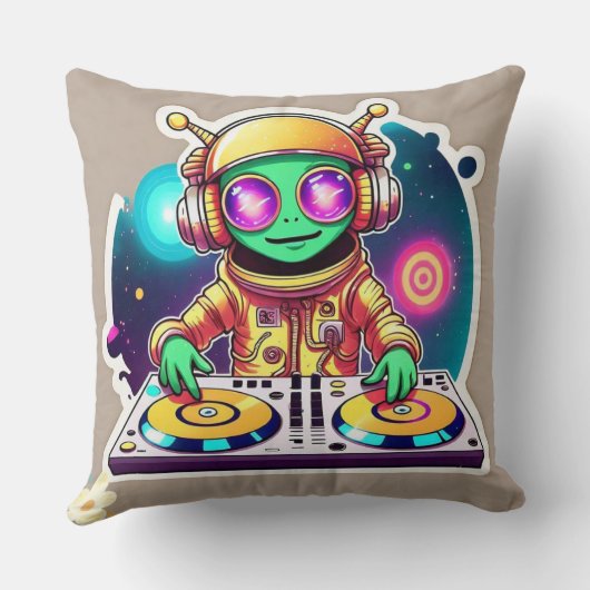 "Electro-Extraterrestrial Jam" クッション (裏面)