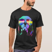 Electro Music Dj Cavalier King Charles Spaniel Tシャツ (正面)