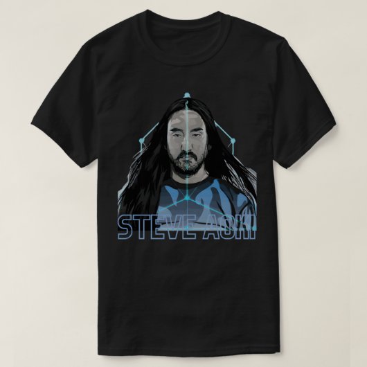electro steve aoki electro house dj tシャツ (デザイン正面)