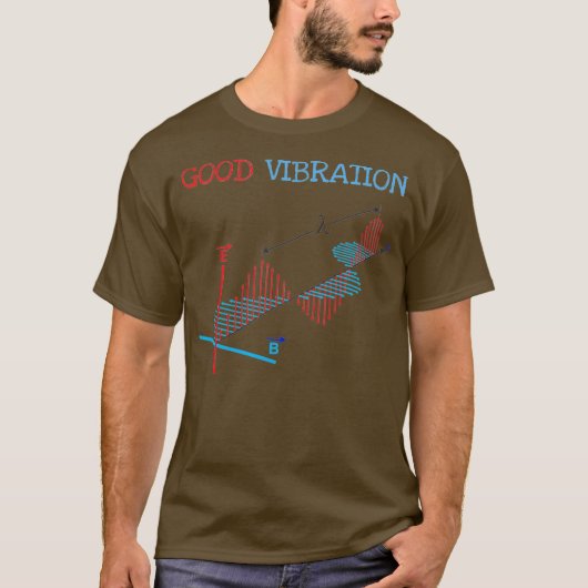 Electromagnetic Waves Fun Physics Physicist Good Tシャツ (正面)