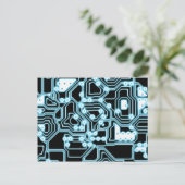 ElecTRON – 青/黒 ポストカード (スタンド正面)