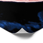 Electron Micrograph of HIV-1 Budding Lymphocyte ポスター (角)