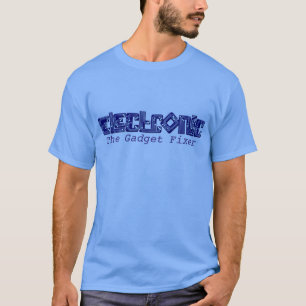Electronic blueガジェット修正Tシャツ Tシャツ