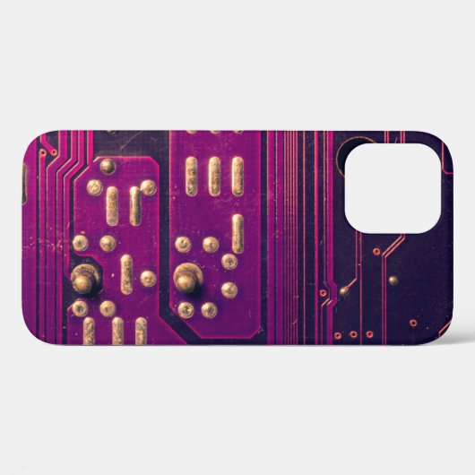 Electronic circuit board abstract background. comp Case-Mate iPhoneケース (裏面 (横))