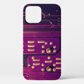 Electronic circuit board abstract background. comp Case-Mate iPhoneケース (裏面)