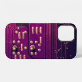Electronic circuit board abstract background. comp iPhoneケース (裏面横)