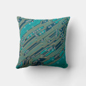 Electronic circuit board close up. background,boar クッション (裏面)