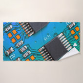 Electronic circuit board close up. background,boar バスタオル (バスタオル)