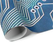 Electronic circuit board close up. circuit,board,b ラッピングペーパー (ロールコーナー)